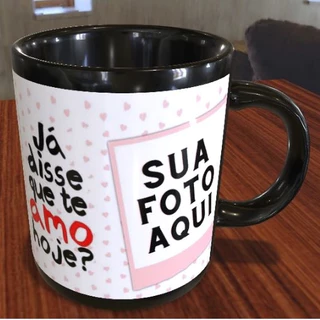 Caneca xícara personalizada porcelana fazemos sua arte
