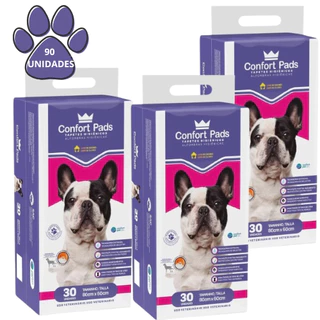 Tapete Higienico Confort Pads 80x60cm Para Caes Cachorro e Gatos 