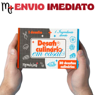 Jogo Desafio Culinário em Casal – Momentos Divertidos - 30 Desafios - Namoro - Cartas
