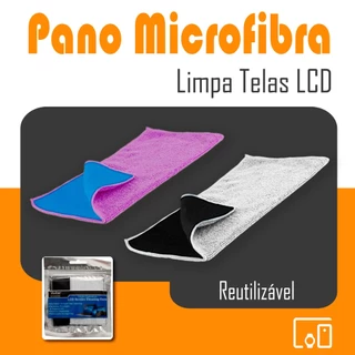 Limpa Tela Com Pano Microfibra Vivitar Para Limpeza Suave E Segura 15x10Cm