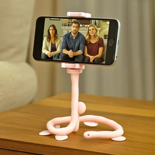 3 Unidades Suporte Para Celular Centopeia Minhoca Com Ventosa Veicular Portátil