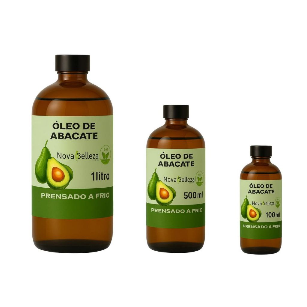 Óleo de Abacate 100% Puro para Cabelo e Pele Óleo Vegetal para ...