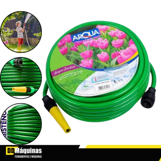 Mangueira De Jardim Pop 7/16 X 1,5mm 15 Metros Verde-claro - Flexarqua em Oferta na Shopee