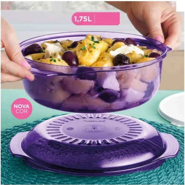 Microplus 1,75 Litros Tupperware em policarbonato roxo | Shopee Brasil