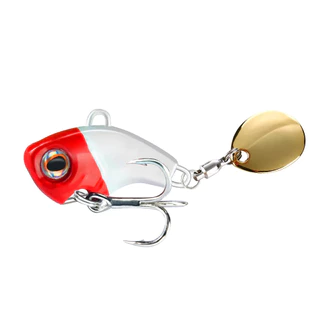 Isca Artificial Spinner Bait 14g / Vermelho e Branco Ferrinho Fundo Tucunaré Robalo - Harpya Fishing
