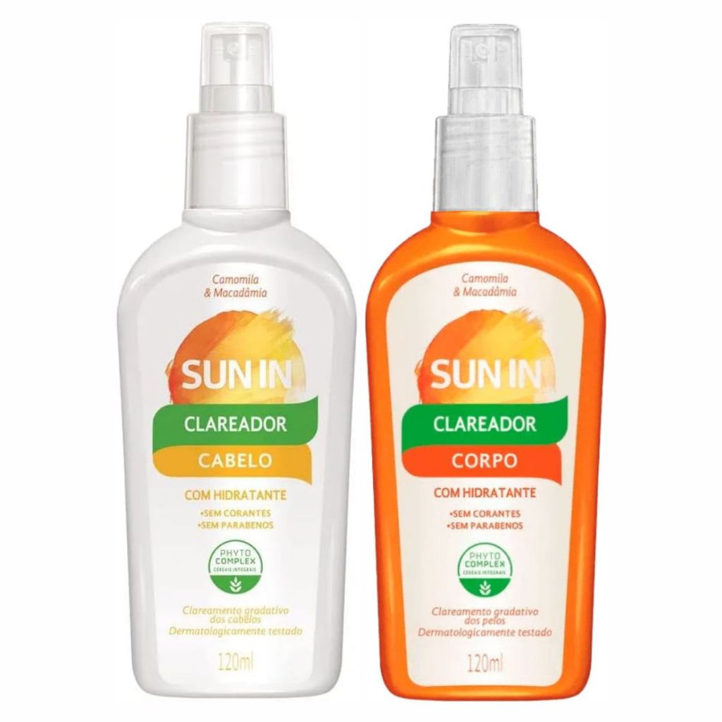 Kit Clareador Sun In Phytoervas Cabelo E Corpo 120ml Spray | Shopee Brasil