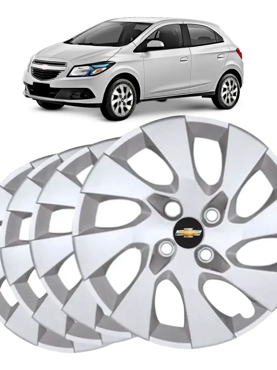 Jogo Calota Aro 14 para Gm Onix Corsa Celta Prisma 2014 2015 2016 ...