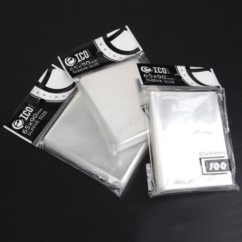 Protetor de Cartas (Sleeves) – 100 Unidades | 65x90mm ou 61x88mm ...