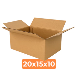 Kit 100 Caixas de Papelão 20x15x10 Resistente Reforçada - Envio Imediato