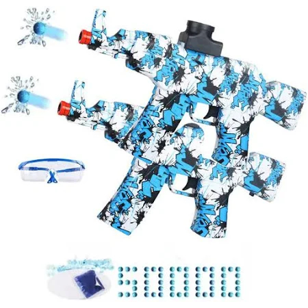 Kit Arminhas de Gel AK47 Elétrica + Equipamentos de Segurança | 5k De Orbeez + Envio Full