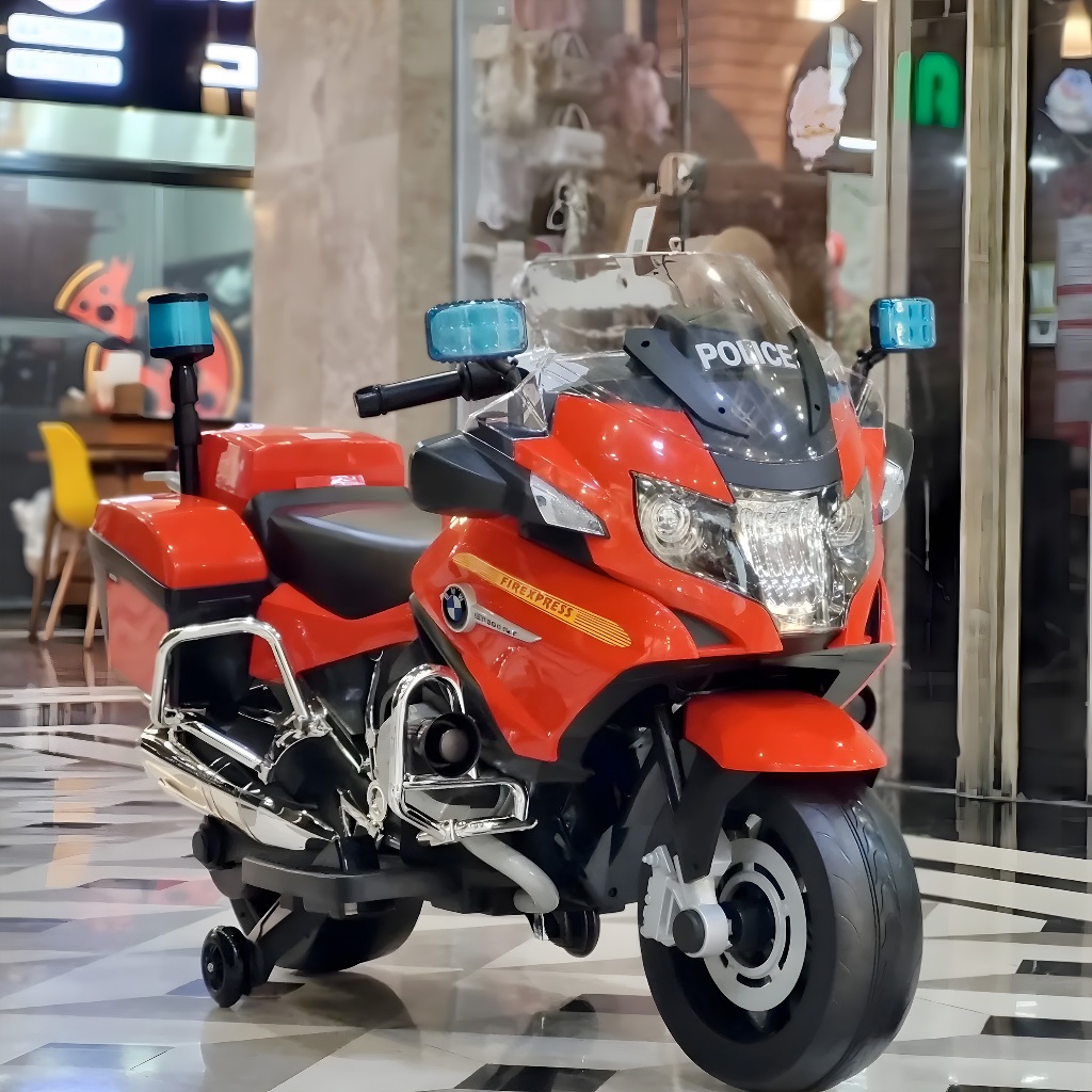 Mini Moto Eletrica Infantil BMW R 1200RT Vermelha 12v para Criança