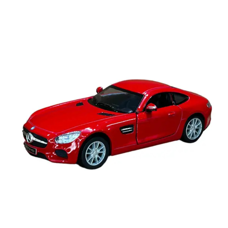 Miniatura Mercedes AMG Gt S 2018 em metal - abre as portas