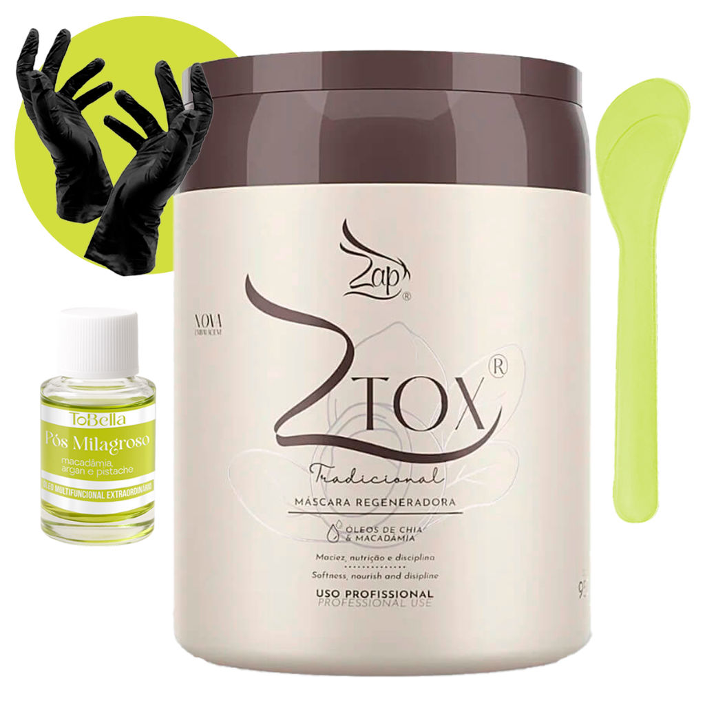 Zap Ztox BTX Máscara Regeneradora 400g 950g Antifrizz Redutor de