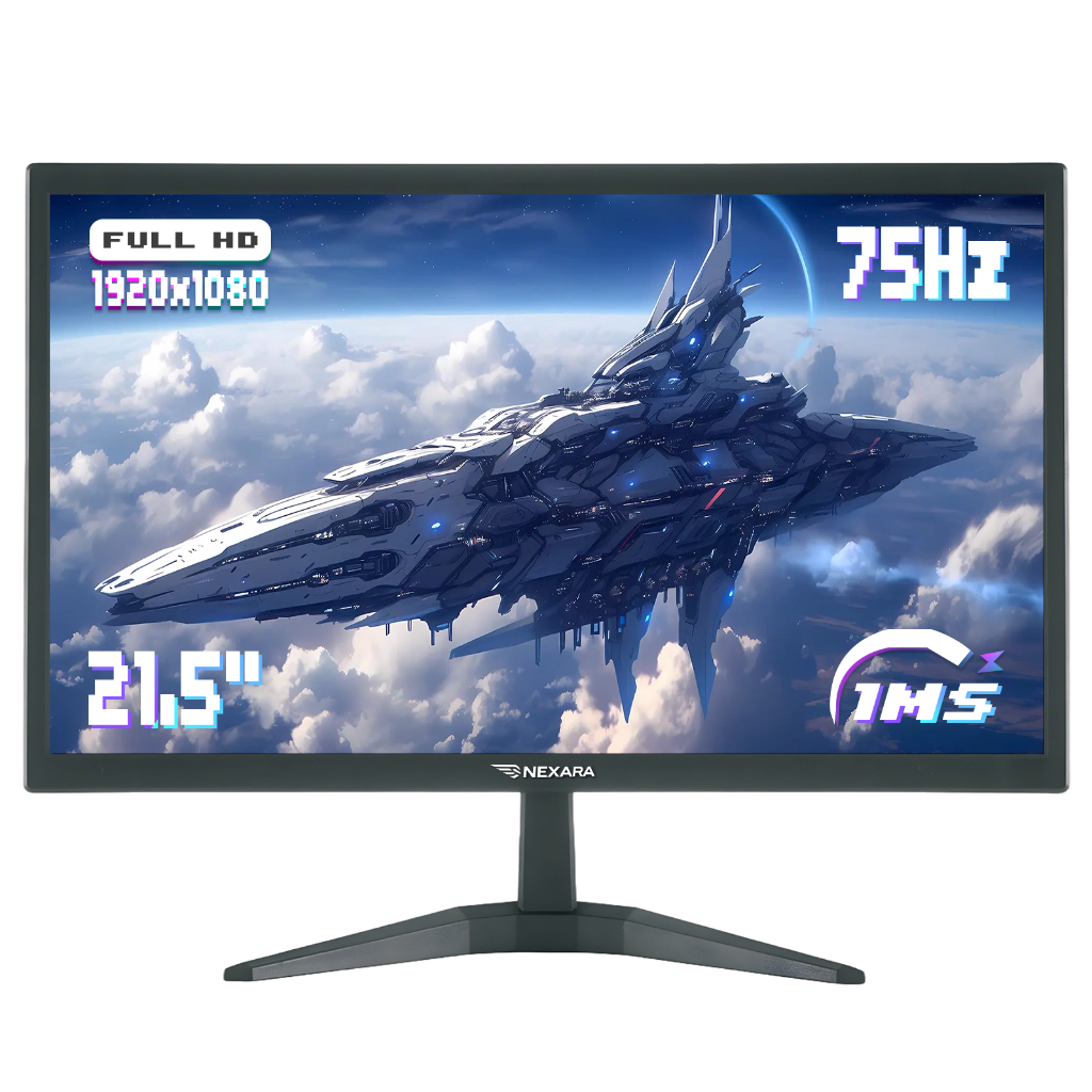 Monitor 21.5 Polegadas 75Hz Full HD, LED, Anti-Reflexo, HDMI/VGA ...