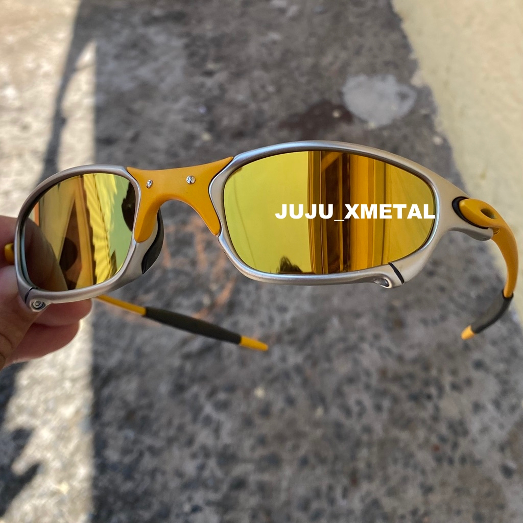Oculos de Sol Lieta Lentes Dourada Gold Ferro Pinado
