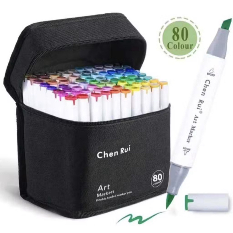 Marcadores Chen rui 80 cores | Shopee Brasil