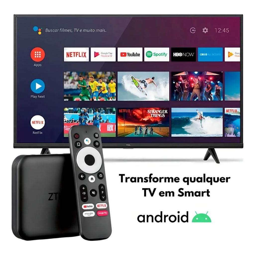 Tv Box 4k Zte Space 8gb Rom 2gb Ram 5g Bluetooth Zt866 - SEMI NOVO
