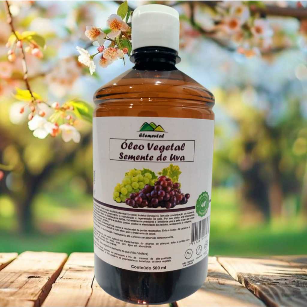 Óleo de semente de uva 500ml Desmaquilante Natural | Shopee Brasil