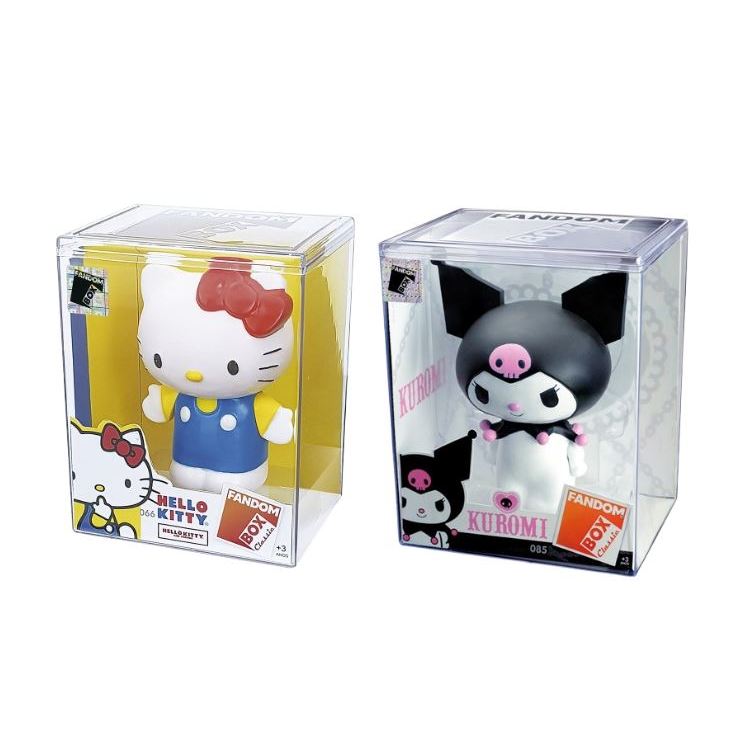 Bonecos Colecionáveis Sanrio Hello kitty & Kuromi FandomBox Vinil