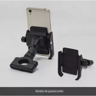 Suporte Anti-furto de Metal com Carregador para Celular: Proteja seu Telefone na Moto!