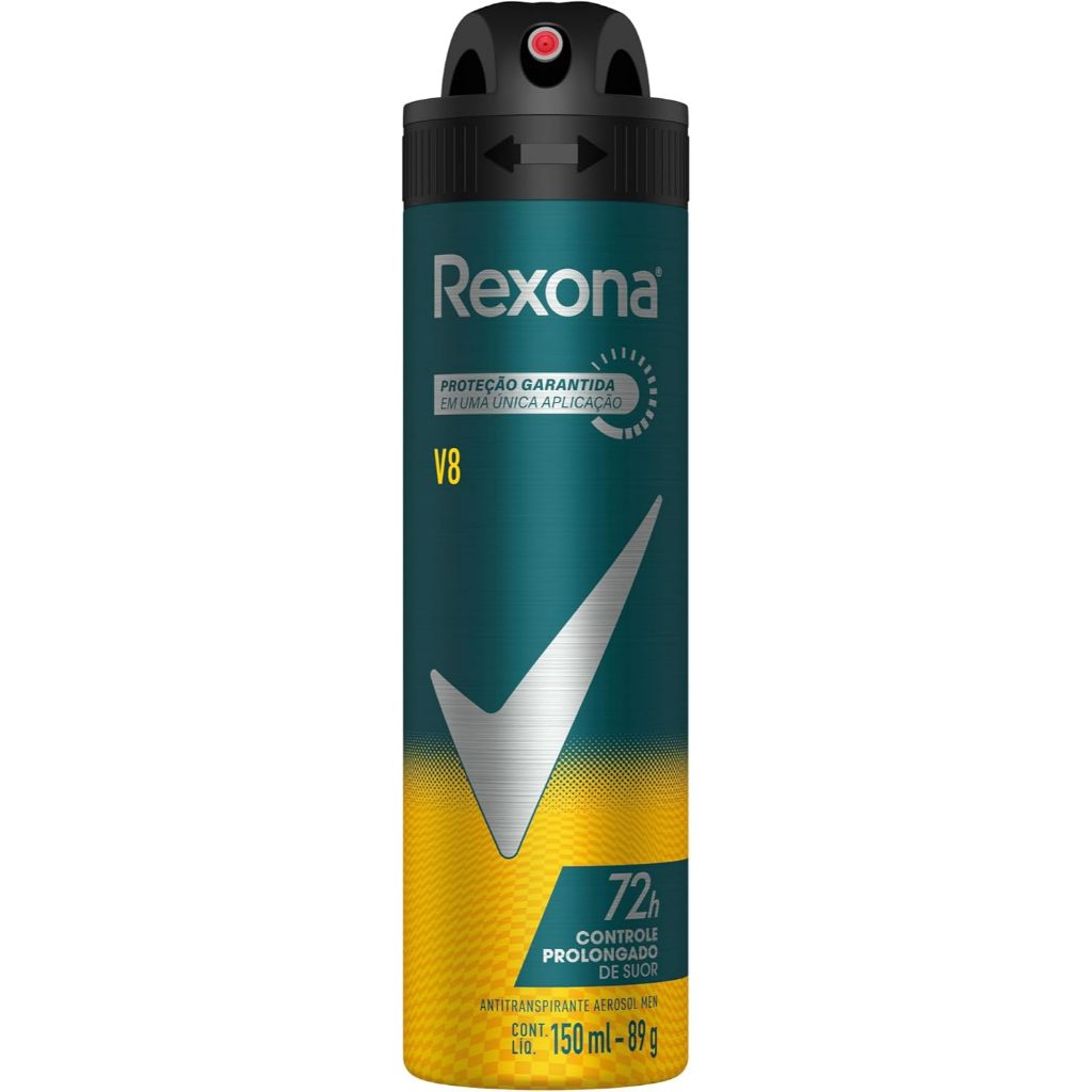 Desodorante Antitranspirante Rexona Men Aerossol V8 72h Com 150ml ...