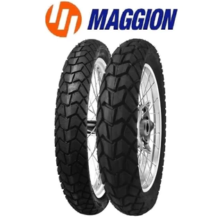 Par Pneu 120/80-18 + 90/90-21 Maggion Viper Lander Xre Tornado Xtz Tenere Sahara Uso Com Câmera Novo em Oferta na Shopee