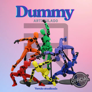 Boneco Dummy 13 v2 Articulado - Kit Montagem 3D, Presente Criativo para Crianças