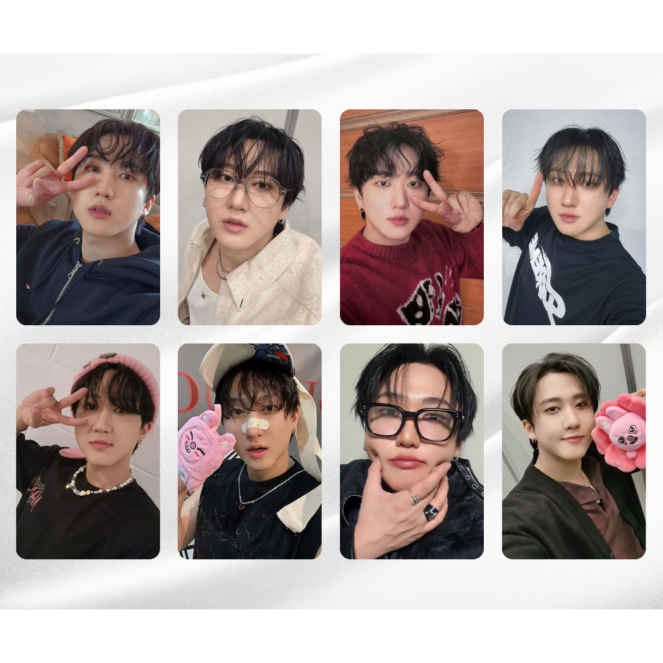 KPOP STRAY KIDS - Kit FANMADE photocards selca - BangChan, Lee