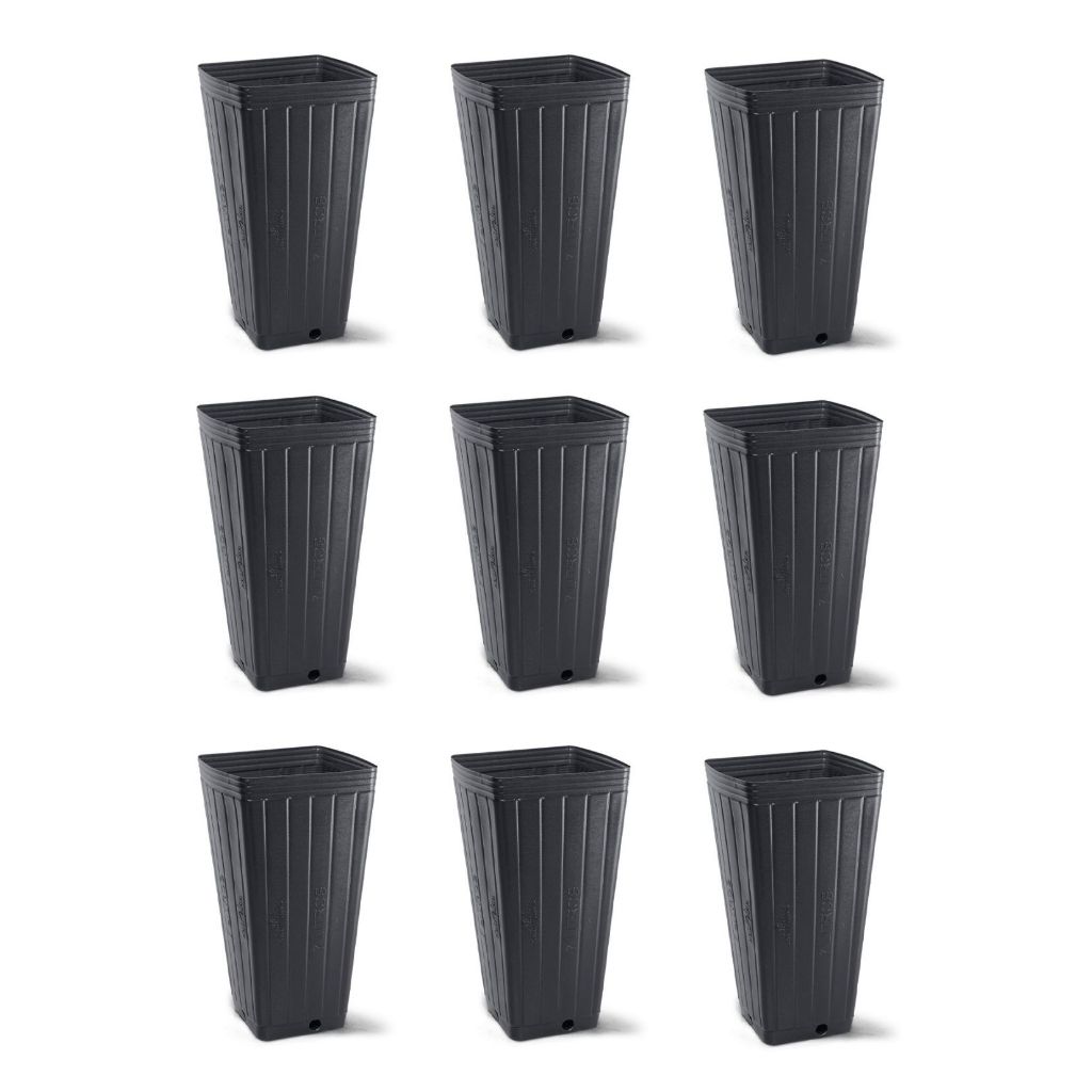 Kit Vasos Nutriplan Plástico Preto Para Plantas Casa e Jardim 7L (1un, 4un, 6un e 9un)