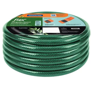 Mangueira Trançada Resistente e Flexível para Jardim - Verde 10m/15m/20m/30m/50 Metros