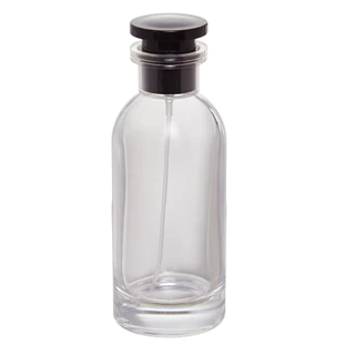 Frasco Perfume Louis 100ml Válvula Tampa Luxo Preto Rosca 15/400