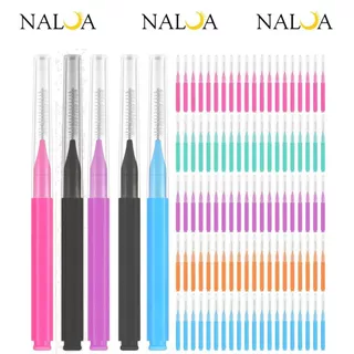 50 Escovas Interdentais Para Aparelho Ortodôntico  De Fio Dental E Palitos Limpeza Eficaz Dos Dentes em Oferta na Shopee