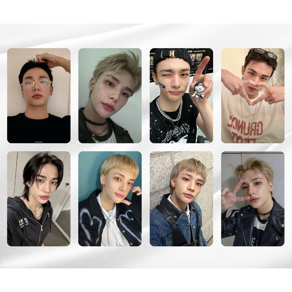 KPOP STRAY KIDS - Kit FANMADE photocards selca - BangChan, Lee