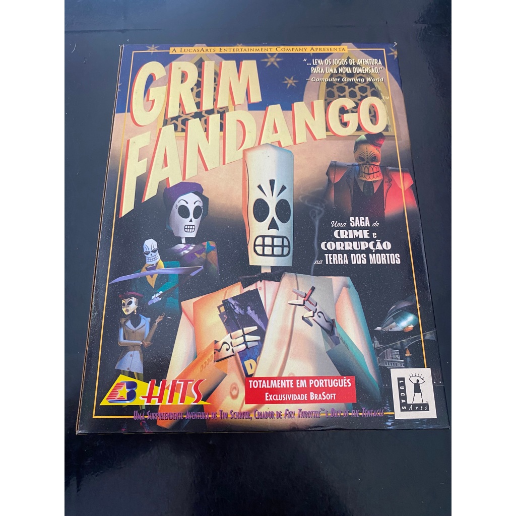 Jogo Grim Fandango PC Antiga Vers o Windows 95 98 Shopee Brasil