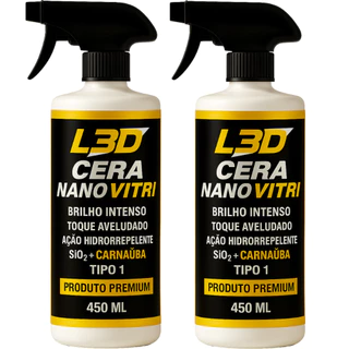 2 Cera Cristalizadora L3D Brilho Intenso e Fácil Aplicação Alto Rendimento em Oferta na Shopee