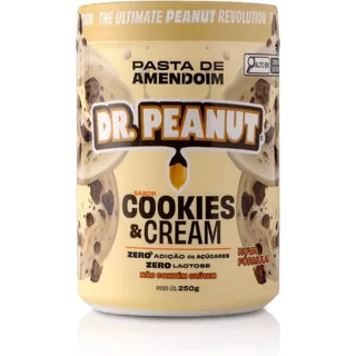 Pasta De Amendoim Dr. Peanut Cookies & Cream 250g