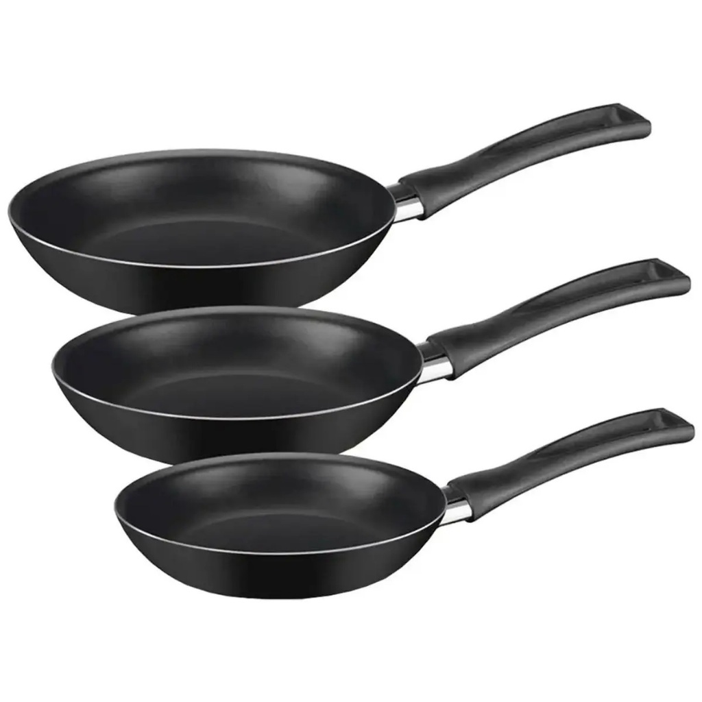Frigideiras Francesas Antiaderentes Preta 16, 18, 20, 22 e 24 cm