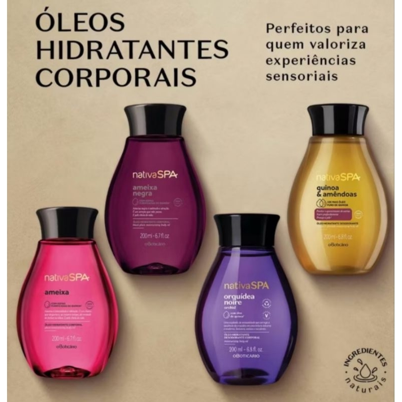 Óleo hidratante corporal SPA o Boticário 200ml | Shopee Brasil
