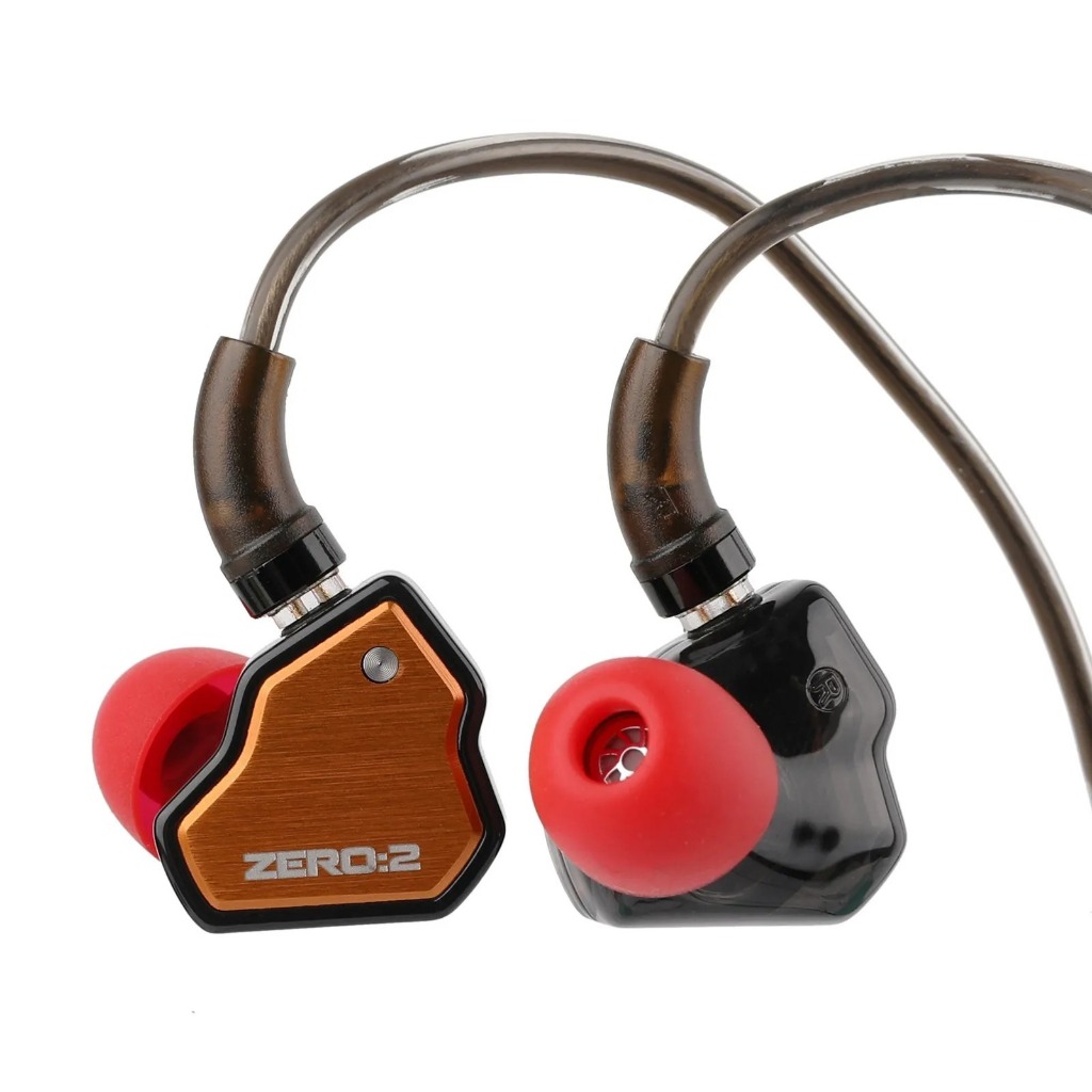Fone de Ouvido In-Ear 7HZ x Crinacle Zero: 2 - Preto e laranja