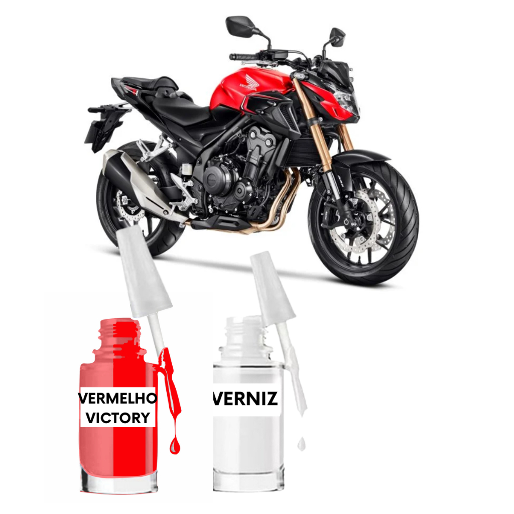 Tinta Tira Risco Moto Honda Vermelho Victory Liso - Cód R334 | Shopee ...