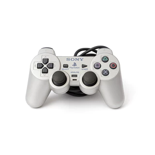 🎮 Controle Original Sony DualShock 2 Prata/Preto – PlayStation 2 (PS2)