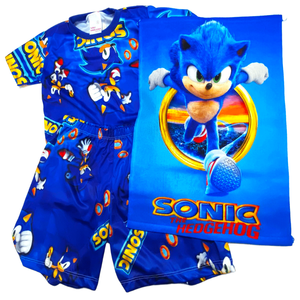 Pijama Infantil do Sonic