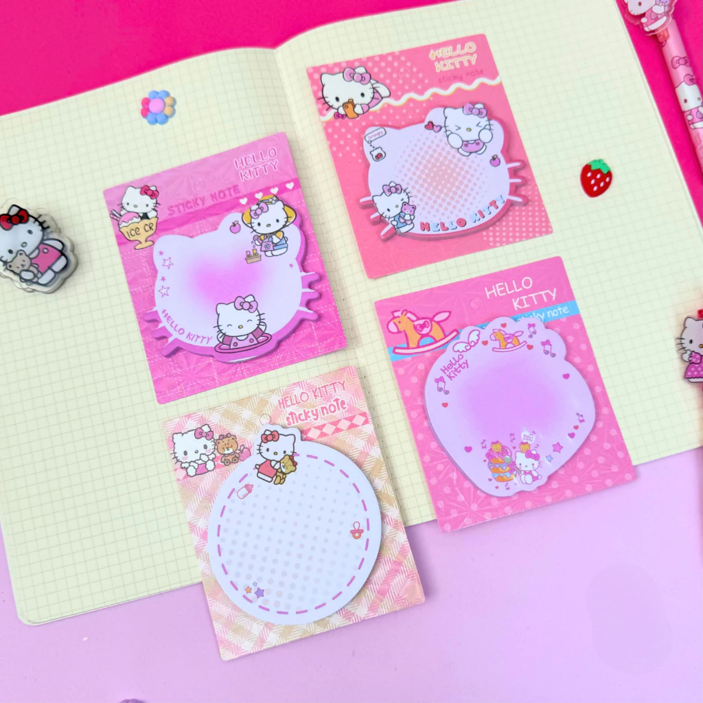 Kit Notas adesivas Hello Kitty Sanrio | Shopee Brasil