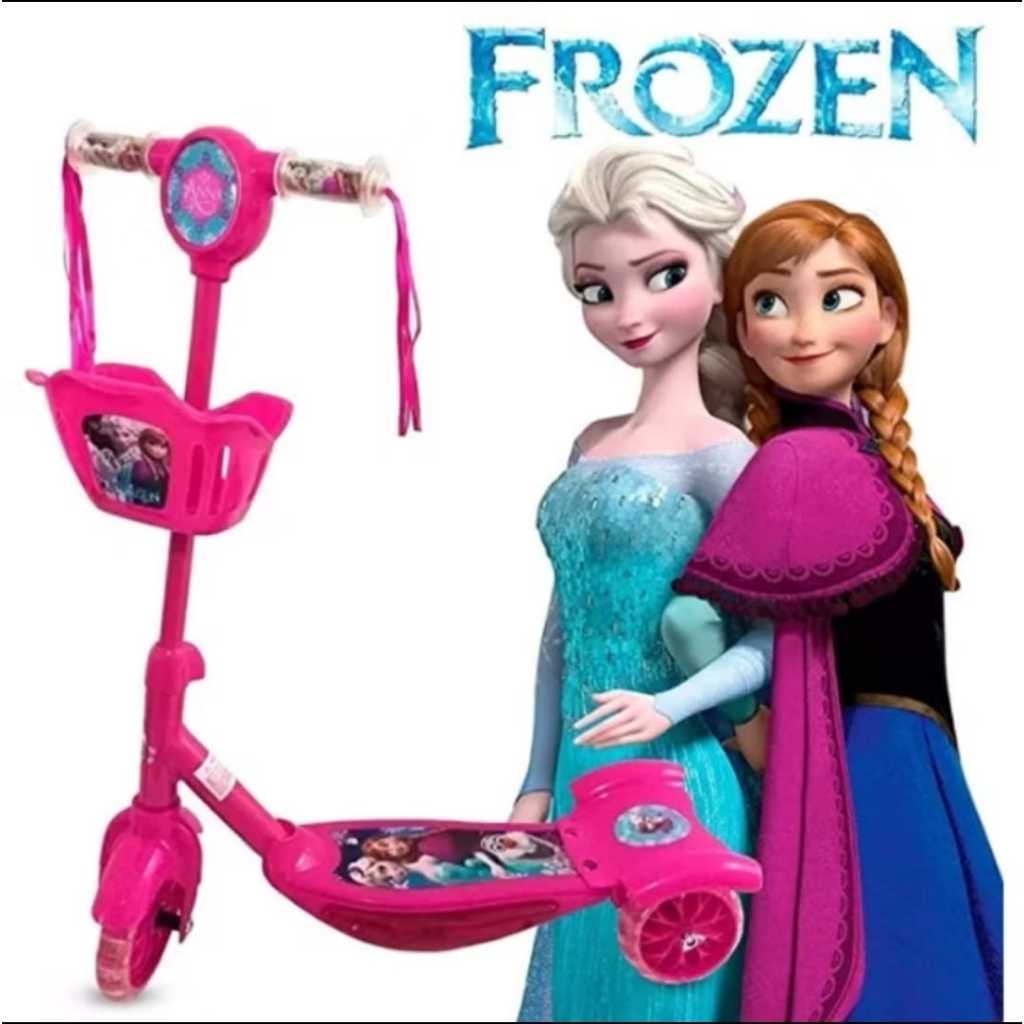 Patinete Infantil Frozen com music menina - Aventura Congelante ...