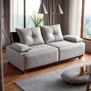 Sofá 3 Lugares 1,95m Potenza Bom Pastor em Oferta na Shopee