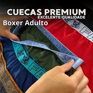 KIT 10 CUECA BOXER MASCULINA VISCOLYCRA PREMIUM ULTRA CONFORTO ORIGINAL CUECA BOX MASCULINO ADULTO