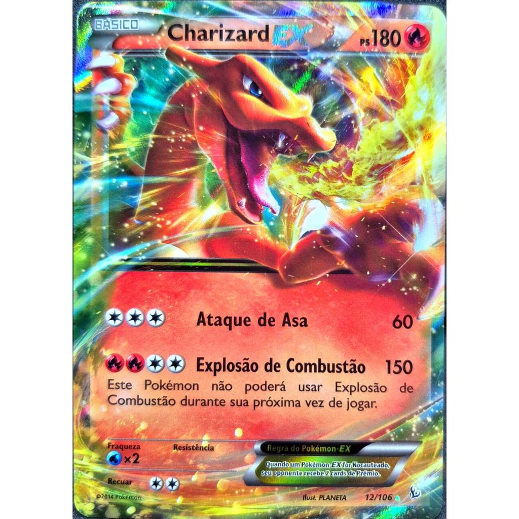 Carta Charizard EX (012/106) Nm Foil Pokémon Pt-br Copag | Shopee Brasil