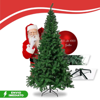 Árvore de Natal Grande Premium 150 a 1000 Galhos Luxo Pinheiro Grande Volumosa Tradicional