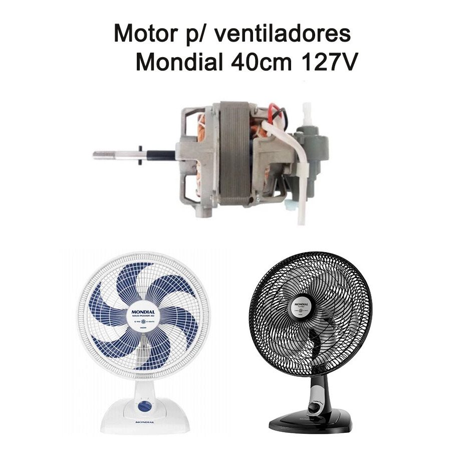 Motor ventilador Mondial 127V 40cm NV-45-6P-NP MAXI POWER ORIGINAL ...
