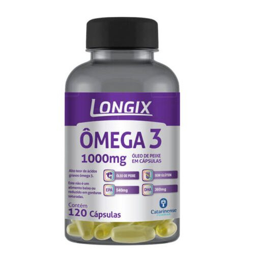 Longix Omega 3 1000mg C/120 Cápsulas | Shopee Brasil